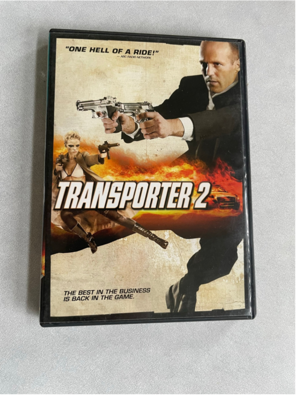 Transporter 2 DVD Movie Action Film Black and Orange